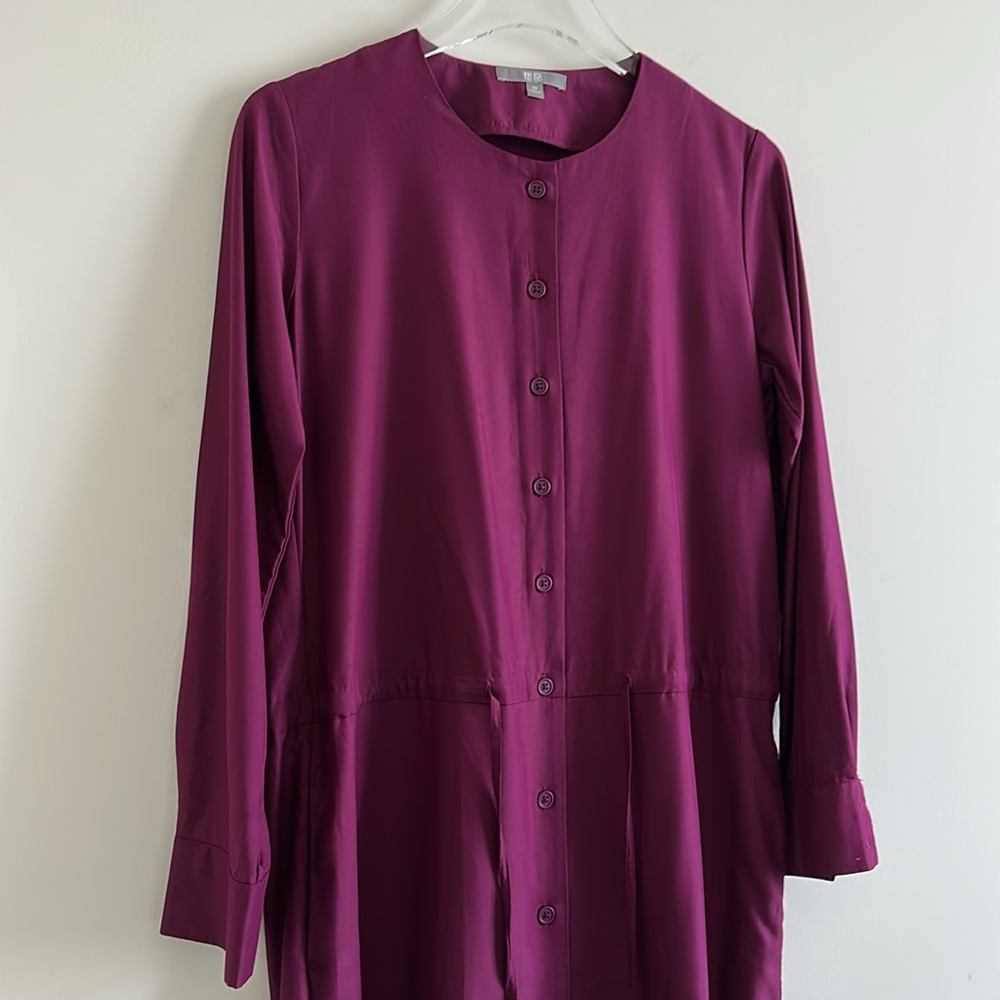 Uniqlo Women’s Button-Up Drawstring Waist Dress - Picture 6 of 16